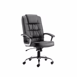 Traditional in style. luxurious in feel. This popular range of executive chairs are upholstered in soft leather. The Deluxe v ...