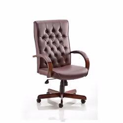 The Chesterfield is a leather faced chair. suited to both home and office environments with its traditionally styled button t ...