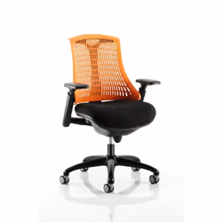 Dynamic Flex Medium Back Task Operator Office Chair with Arms Black Fr