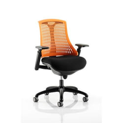 Dynamic Flex Medium Back Task Operator Office Chair with Arms Black Fr