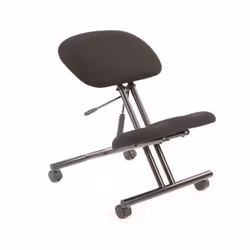 Dynamic Kneeling Stool Black Fabric Black Frame OP000070 DD