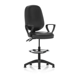 Dynamic Eclipse Plus II Medium Back Soft Bonded Leather Task Operator