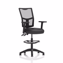 Dynamic Eclipse Plus II Medium Mesh Back Bonded Leather Seat Operator