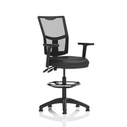 Dynamic Eclipse Plus II Medium Mesh Back Bonded Leather Seat Operator