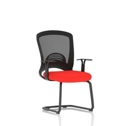 Dynamic Astro Mesh Back Visitor Cantilever Leg Bespoke Fabric Seat Ber