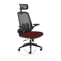 Dynamic Sigma Executive Mesh Back Office Chair Bespoke Fabric Seat Gin