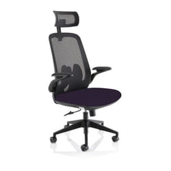 Dynamic Sigma Executive Mesh Back Office Chair Bespoke Fabric Seat Tan
