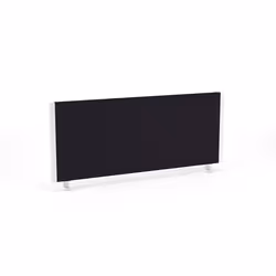 Dynamic Impulse Straight Screen W1000 x D25 x H400mm Black With White