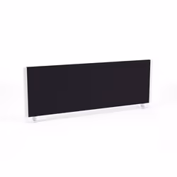 Dynamic Impulse Straight Screen W1200 x D25 x H400mm Black With White