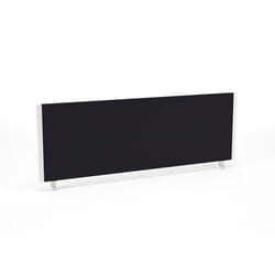 Dynamic Impulse Straight Screen W1200 x D25 x H400mm Black With White