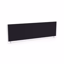 Dynamic Impulse Straight Screen W1400 x D25 x H400mm Black With White
