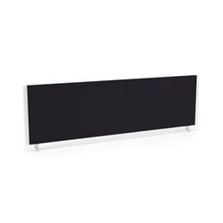 Dynamic Impulse Straight Screen W1400 x D25 x H400mm Black With White