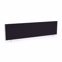 Dynamic Impulse Straight Screen W1600 x D25 x H400mm Black With White