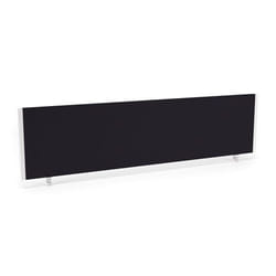 Dynamic Impulse Straight Screen W1600 x D25 x H400mm Black With White