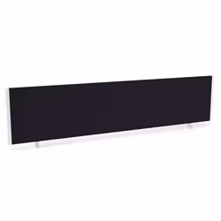 Dynamic Impulse Straight Screen W1800 x D25 x H400mm Black With White