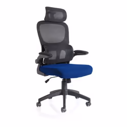 Dynamic Iris Mesh Back Task Operator Office Chair Bespoke Stevia Blue