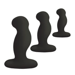 Nexus Anal Starter Kit Butt plug set Black Silicon 3 pc(s)
