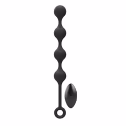 Nexus Quattro, Anal beads, Black, Silicon, 1 pc(s), 4 cm, 250 mm
