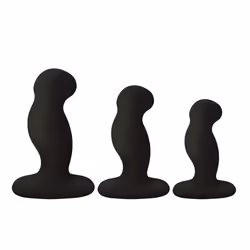 Nexus G Play Trio, Vibrator set, G-Point stimulation, Black, Silicone, Curved, Buttons