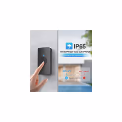 Wireless Doorbell, Door Bells Cordless Plug in IP65 Waterproof Doorbell Battery Operated Button with up to 1300ft Range,4-Level Volume, 38 Chimes &
