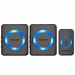 TeckNet Waterproof Twin Wireless Plug-in Doorbell Kit
