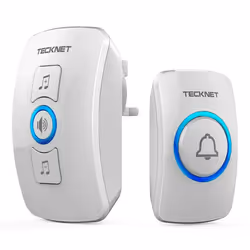 TeckNet Wireless Doorbell | Wall Plug-in Cordless Door Chime