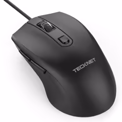 TeckNet Alpha S3 6-Button USB Wired Mouse Optical Office Business Gaming Mouse