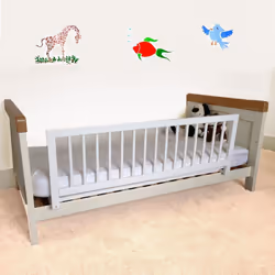 Safetots Wooden Bed Rail - White