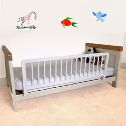 Safetots Wooden Bed Rail - White
