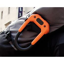 Hiplok DX Black, Orange U-lock
