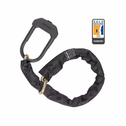 Hiplok DXXL1 DXXL Wire Lock + Coated Chain, BlackOne, Låsområde: 15 8,5 cm + 100 cm