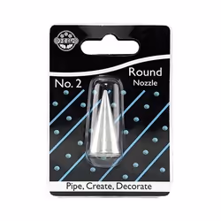PME JEM Nozzle, Pastry decorating nozzle, Pastry decorating bag, Stainless steel, Stainless steel, 1.5 mm, 18 mm