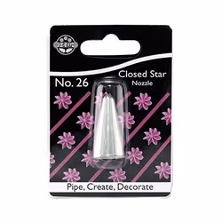 PME JEM Nozzle, Pastry decorating nozzle, Pastry decorating bag, Stainless steel, Stainless steel, 6.8 mm, 18 mm