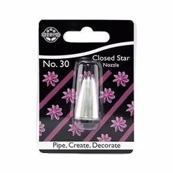 PME JEM Nozzle, Pastry decorating nozzle, Pastry decorating bag, Stainless steel, Stainless steel, 8.9 mm, 18 mm