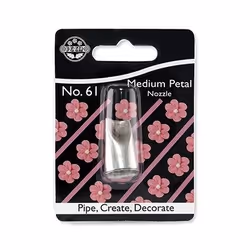 PME JEM Nozzle, Pastry decorating nozzle, Pastry decorating bag, Stainless steel, Stainless steel, 1.11 cm, 18 mm