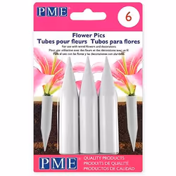 PME Flower Pics, Floral pick, ABS, White, Gloss, 14 mm, 70 mm