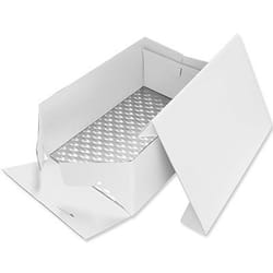 PME Cake Box & Card Oblong cake storage container Rectangular Carton White