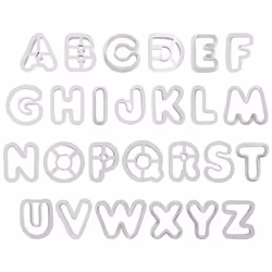 PME Alphabet Cutters White