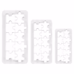 PME Geometric MultiCutter Puzzle, White, Plastic, 85 mm, 20 mm, 196 mm, 116 g