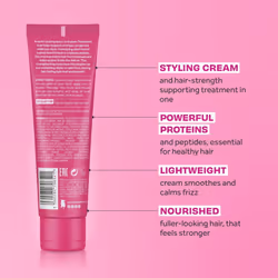 Lee Stafford Hair Growth Styling Cream | Grow Strong & Long Collection - Protein Treatment Cream  Best for Breakage Prone & Damaged Hair  Boosts Regro