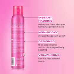 Volumizing Hair Mousse | Styling - Add Volume & Texture to Fine Frizzy Hair, Flexible Body Boosting Foam with Strong Hold, 200 ml