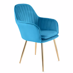Genesis Muse Accent Chair Velvet Bedroom Living Dining - Teal