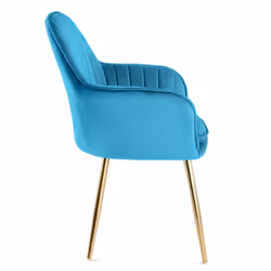 Genesis Muse Accent Chair Velvet Bedroom Living Dining - Teal