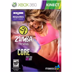 Majesco Zumba Fitness Core, Xbox 360, Multiplayer mode, RP (Rating Pending)