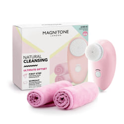 Magnitone Natural Cleansing Gift Pack Rotating brush Pink Battery