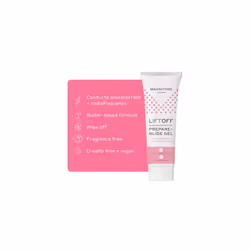 LiftOff Superconductive Prepare + Glide Gel for Microcurrent Facial Toning & Radiofrequency Devices, Hydrating Wipe Off Formula, Water-Based,