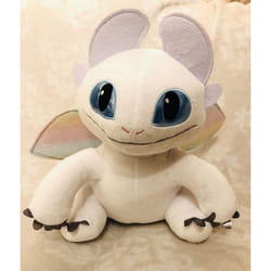 D Dreamworks, How to train your dragon - Light fury plush soft toy