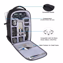 MOSISO Camera Backpack  DSLR/SLR/Mirrorless Photography Camera Bag 15-16 inch Waterproof Hardshell Case with Tripod Holder&Laptop Compartmen