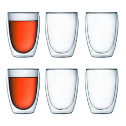 Bodum 4559-10-12 PAVINA Double Walled Thermo Glasses, 0.35 L, 12 oz, Set of 6 - Transparent