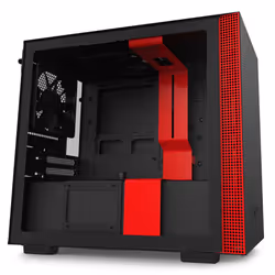 NZXT H210i Matte Black Red Mini Tower Black, Red